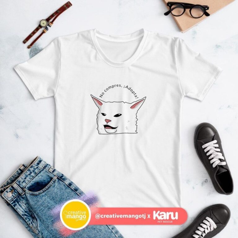Camiseta gato meme - @creativemangotj